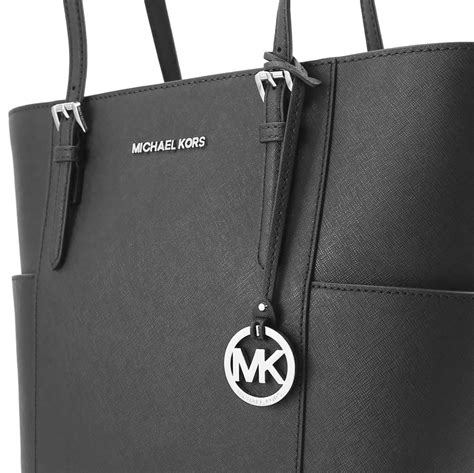 michael kors jetset tasche silber